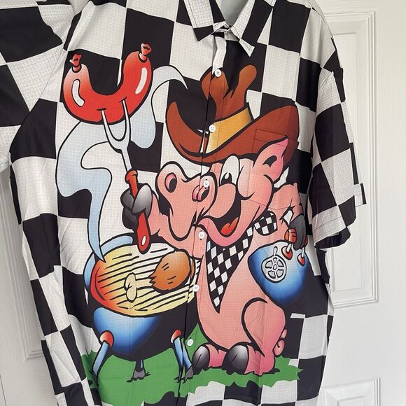 Casual Shirt Size 3XL Men Hawaiin Style Button Down - Picture 6 of 16